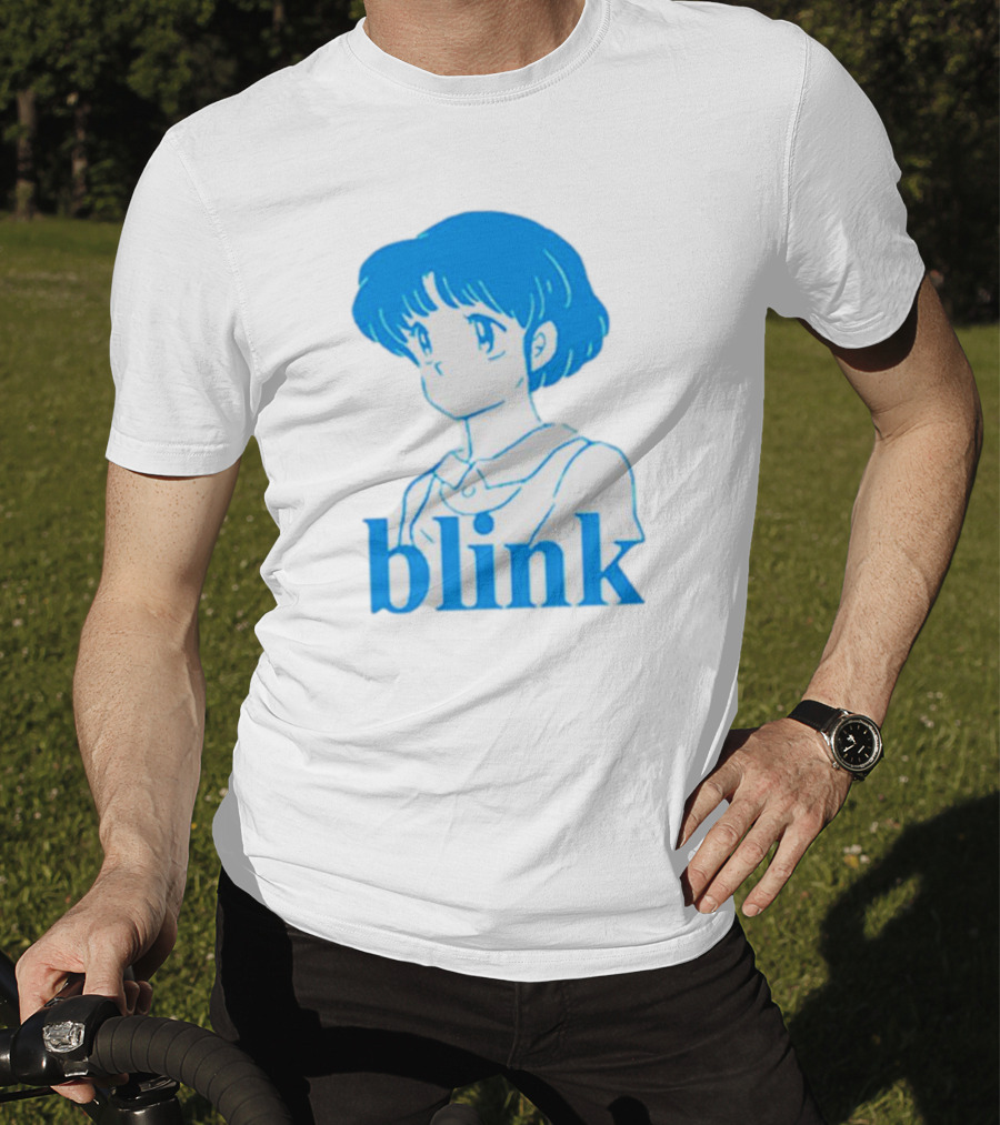Blink Anime Girl Blue T-Shirt