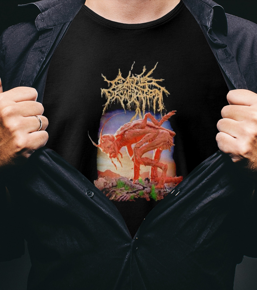 Cattle Decapitation Terrasite Alien Insect Creature Surreal Landscape T-Shirt
