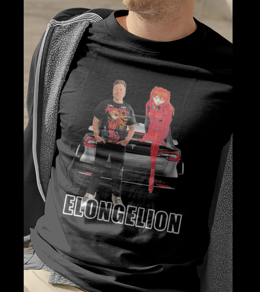 Elongelion Elon Musk Asuka Tesla Crossover T-Shirt