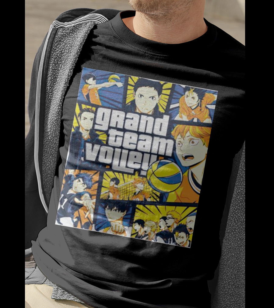 Grand Team Volley Anime Volleyball Characters T-Shirt