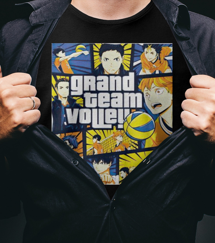Grand Team Volley Anime Volleyball Characters T-Shirt