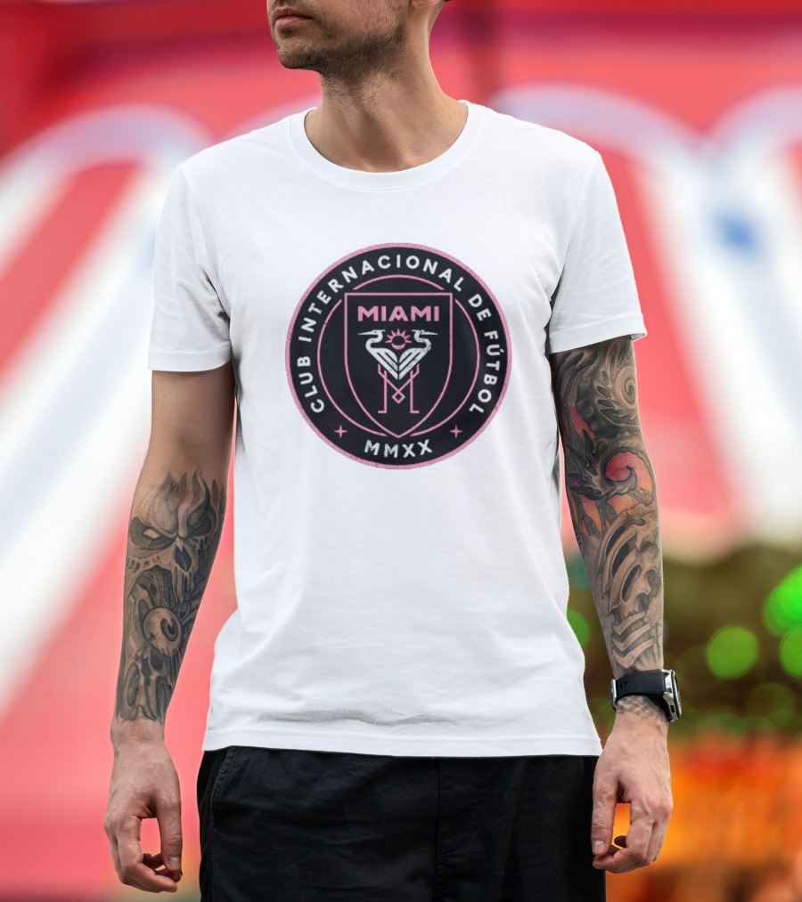 INTER MIAMI CF CLUB INTERNACIONAL DE FÚTBOL MIAMI MMXX VINTAGE PRIMARY T-Shirt