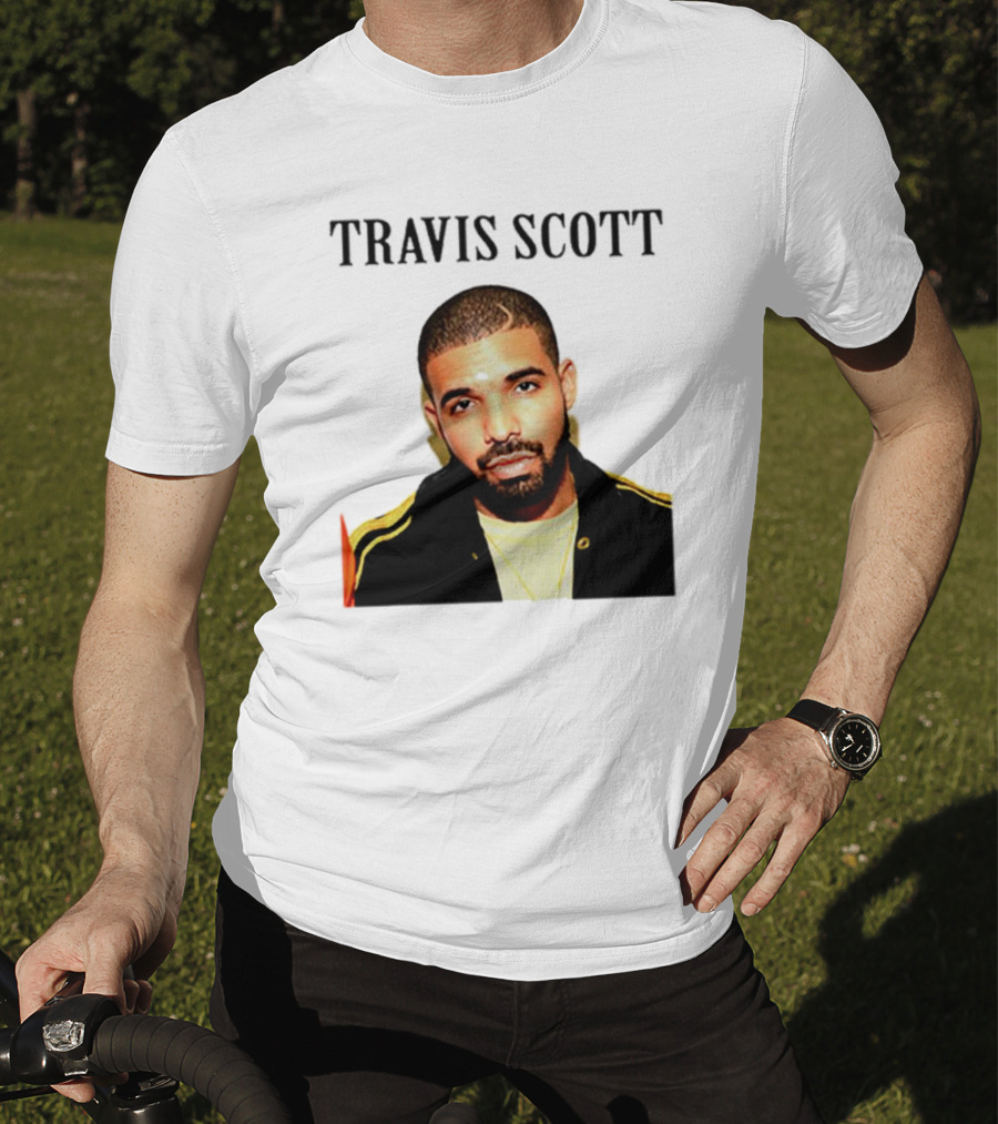 Travis Scott Drake Meme Optical Illusion T-Shirt