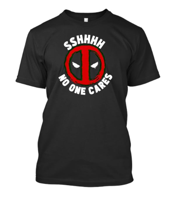 Marvel Deadpool Shhhh No One Cares Iconic T-Shirt