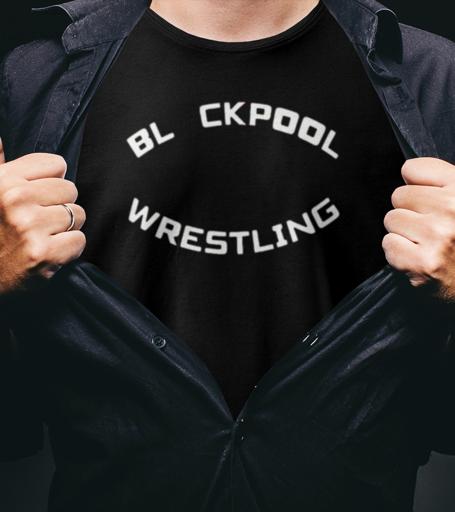 BL CKPOOL Wrestling T-Shirt
