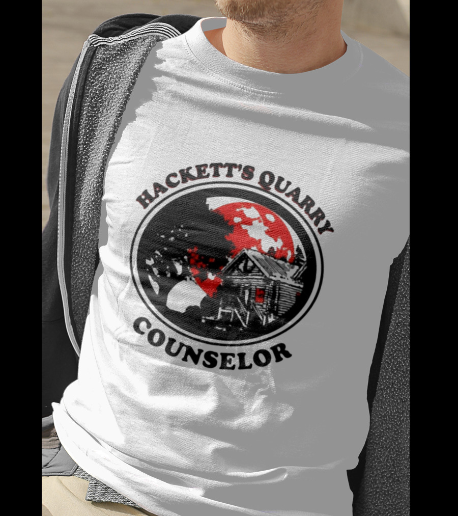 Hackett's Quarry Counselor Cabin Red Moon Forest T-Shirt