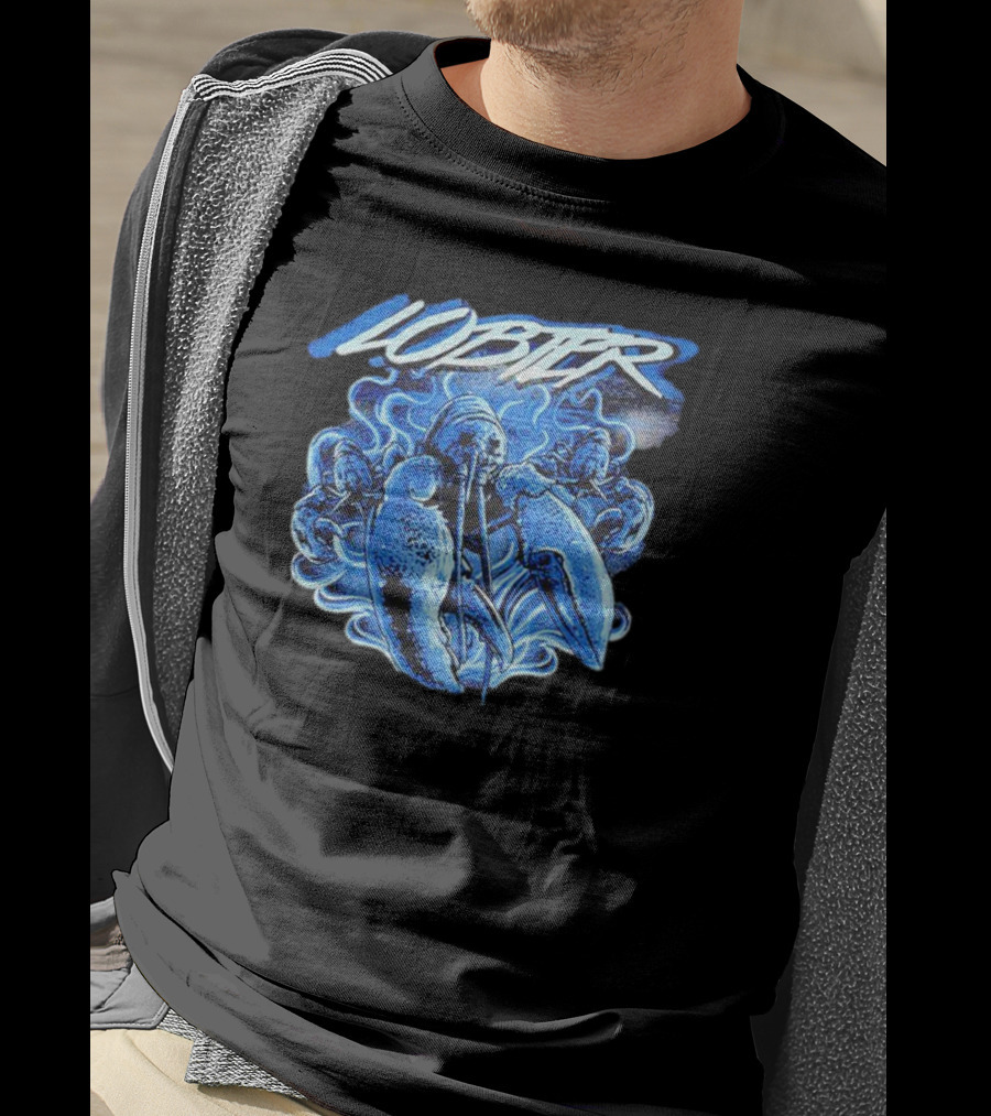 Lobster Merry Christmas Blue Lobster T-Shirt