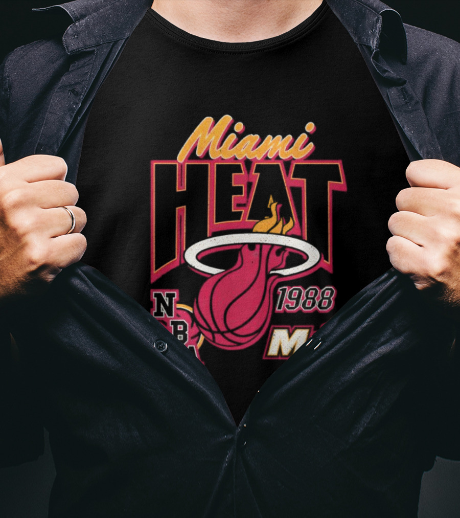 Miami Heat 1988 NBA MH Vintage Retro T-Shirt