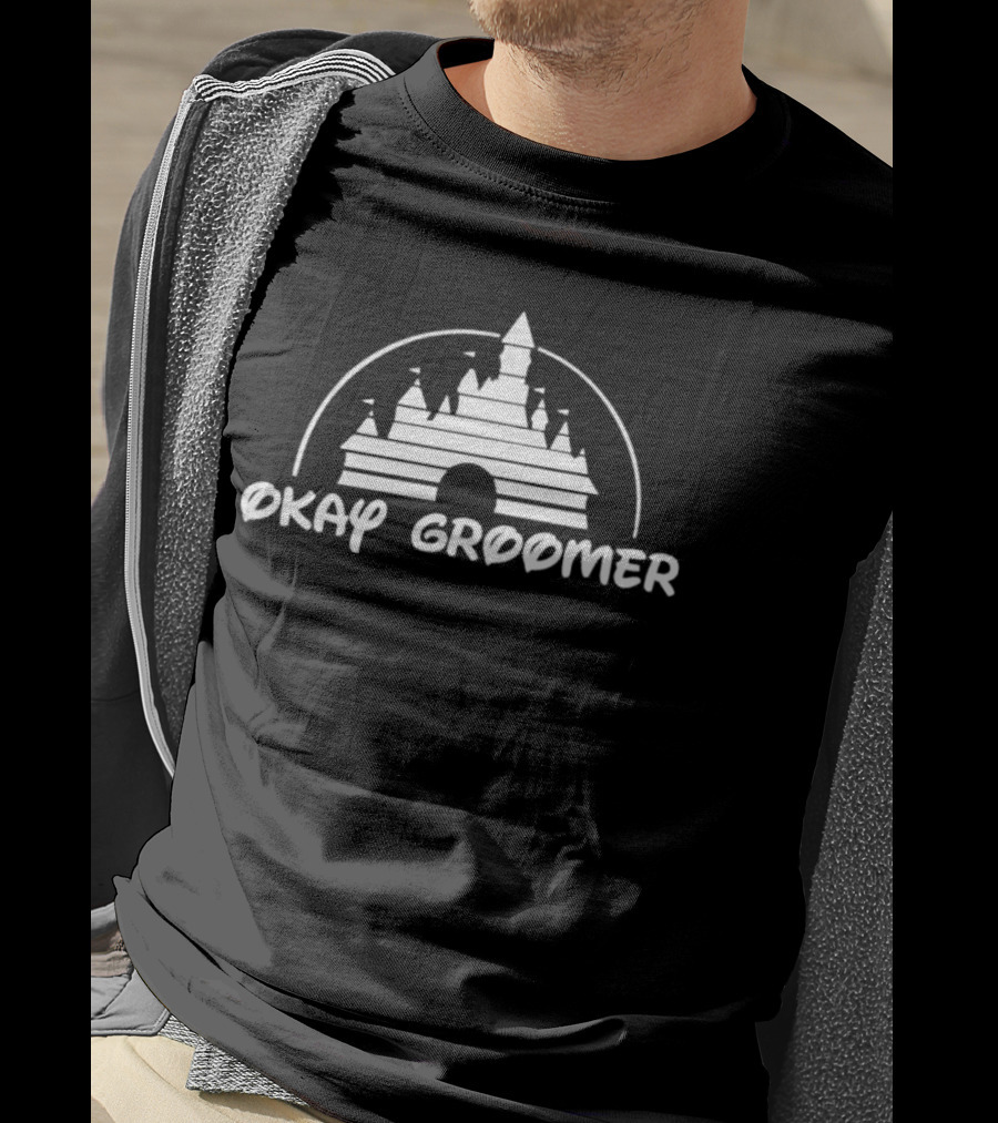 Okay Groomer Disney Castle T-Shirt