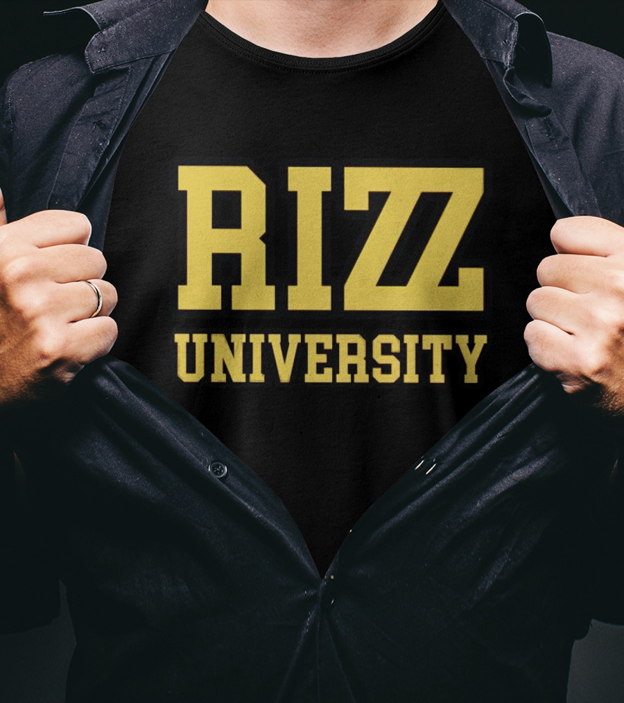 Rizz University Classic Collegiate Font T-Shirt