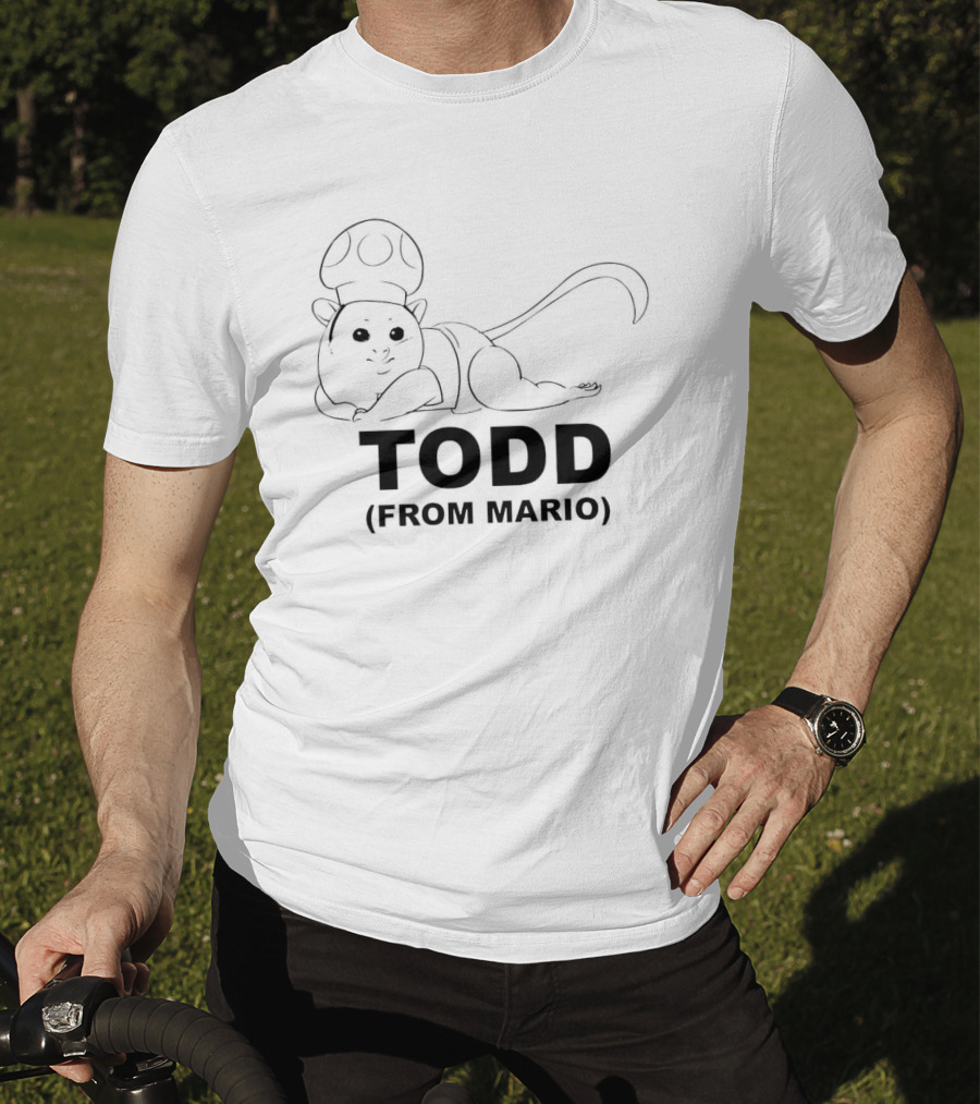 Todd From Mario Mouse With Mushroom Hat T-Shirt