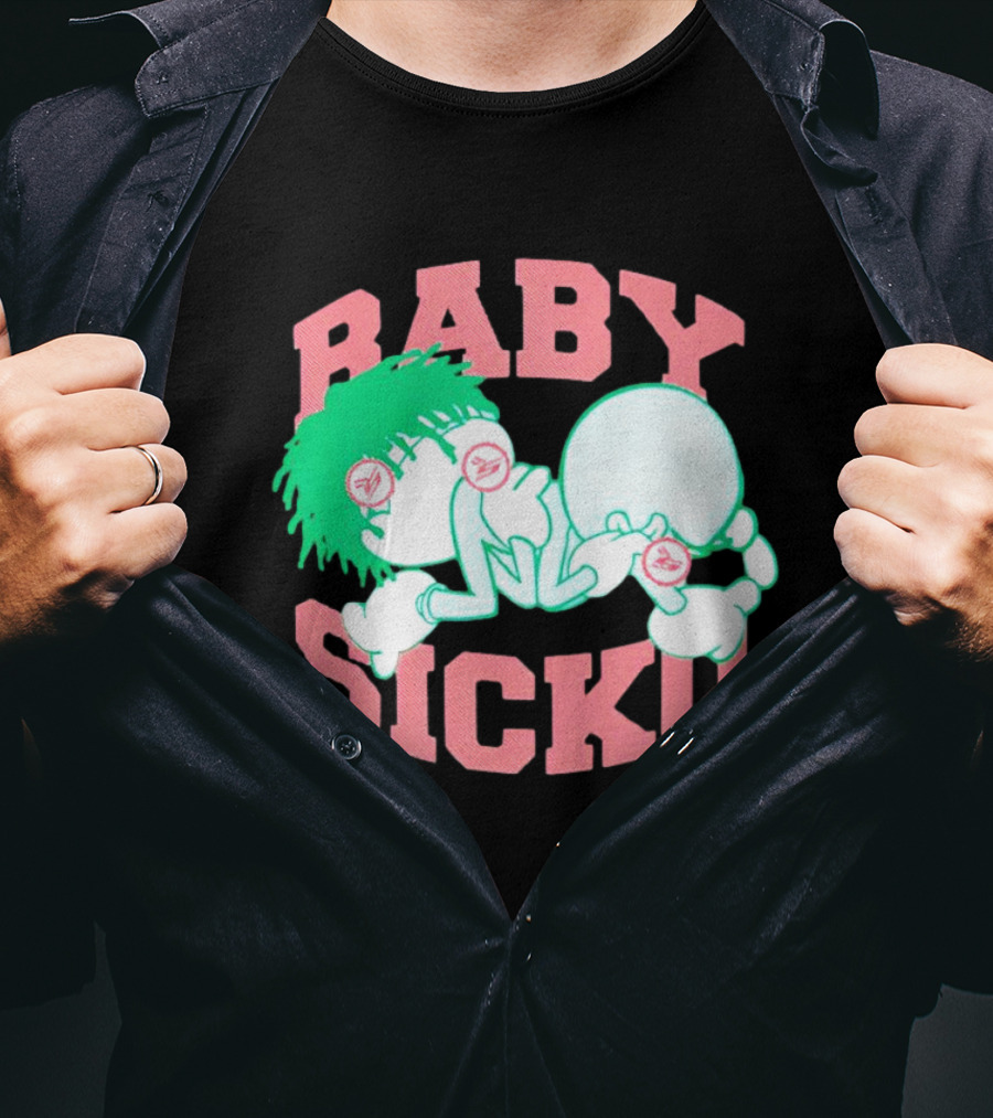 Baby Sicko Retro Cartoon Style Neon Elements T-Shirt