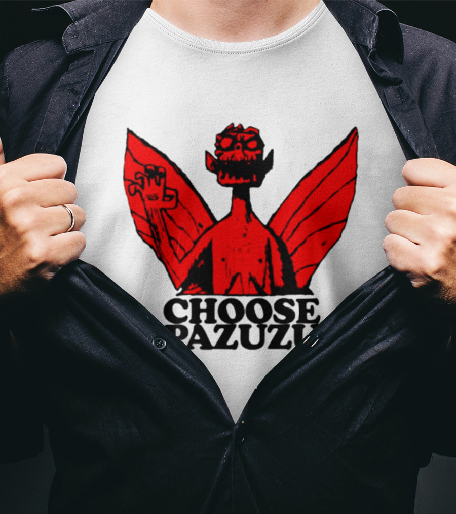 Choose Pazuzu Gorillaz Demon Wings T-Shirt