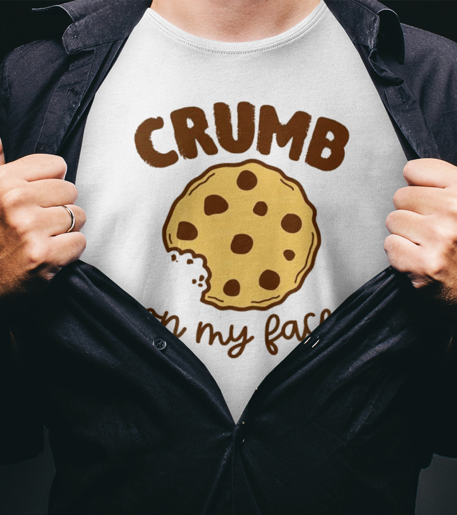 CRUMB Cookie On My Face Chocolate Chip Bite T-Shirt