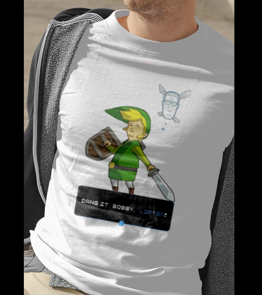 Dang It Bobby Listen Link Parody Navi Crossover T-Shirt