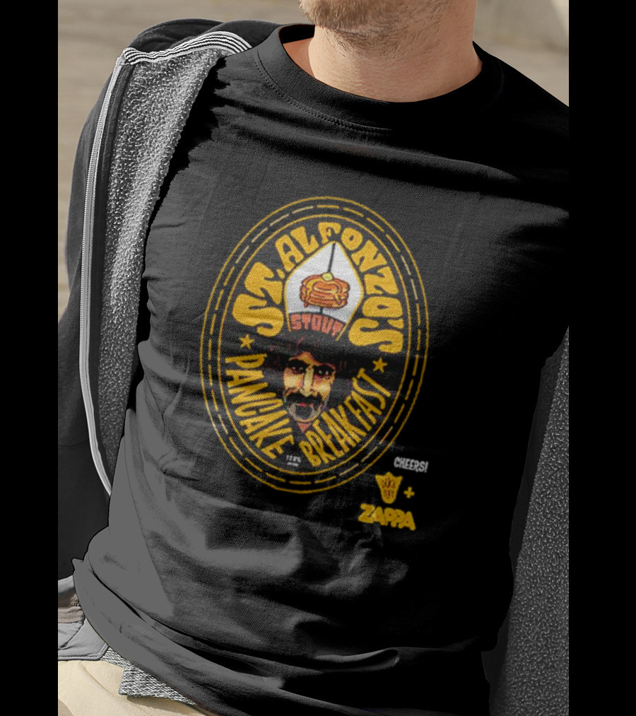 St Alfonzo's Stout Pancake Breakfast Cheers Zappa T-Shirt