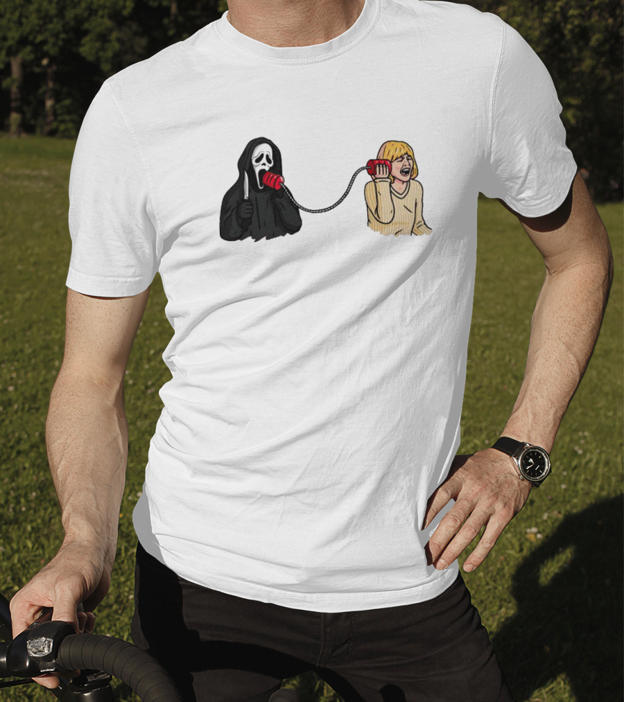 Ghostface Call Me Phone Conversation T-Shirt
