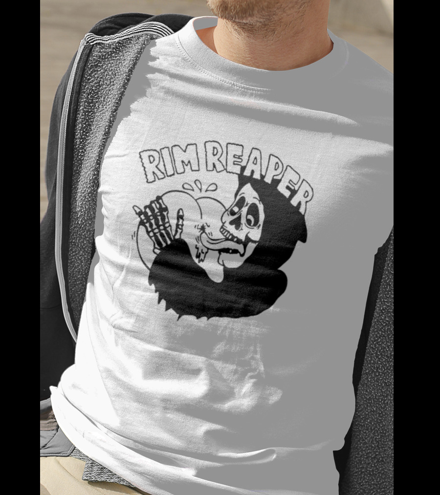 Rim Reaper Grim Reaper Skeleton With Tire T-Shirt