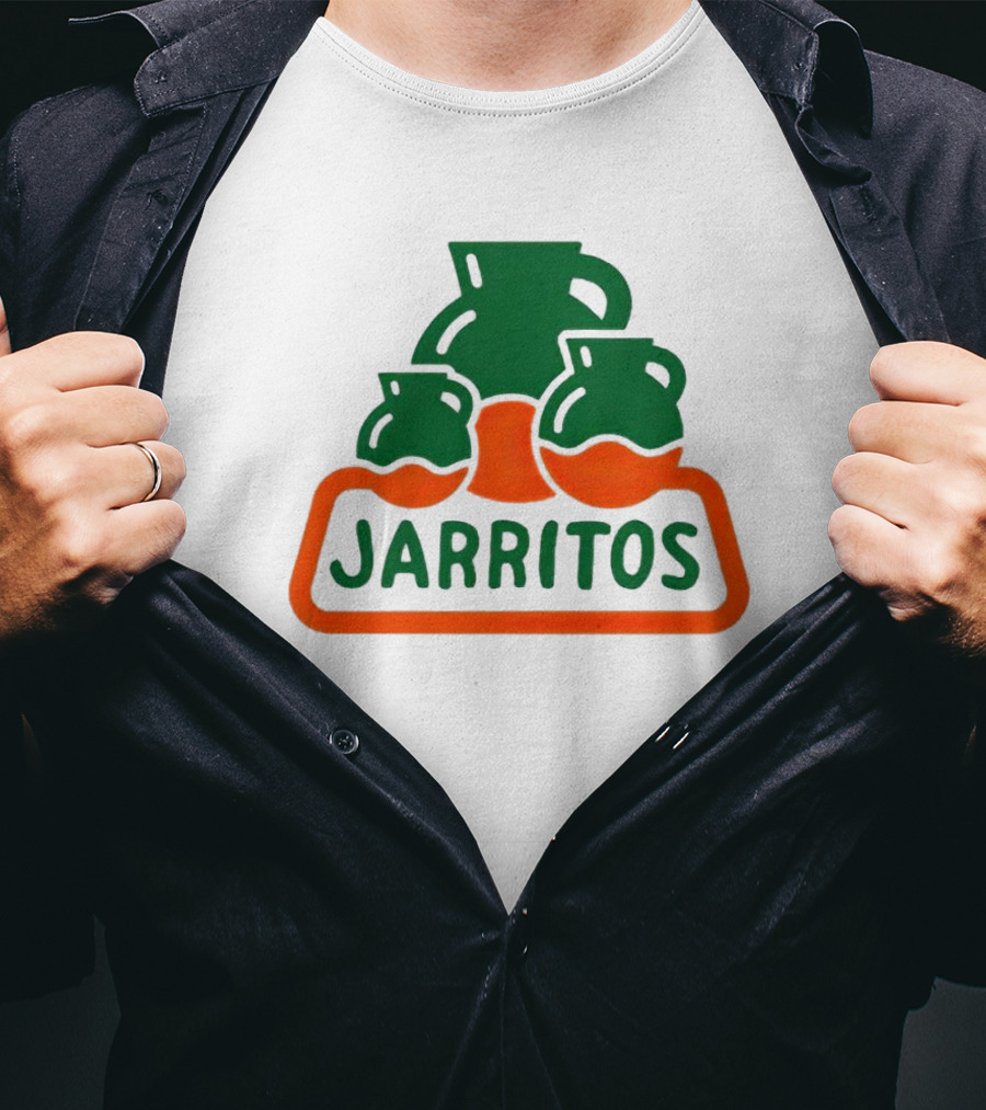 Jarritos Vintage Logo Icon Green Orange T-Shirt