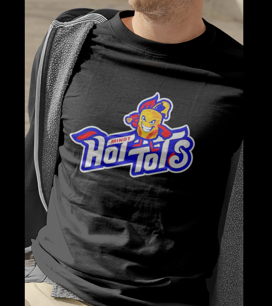 Minot Hot Tots Flame Character T-Shirt