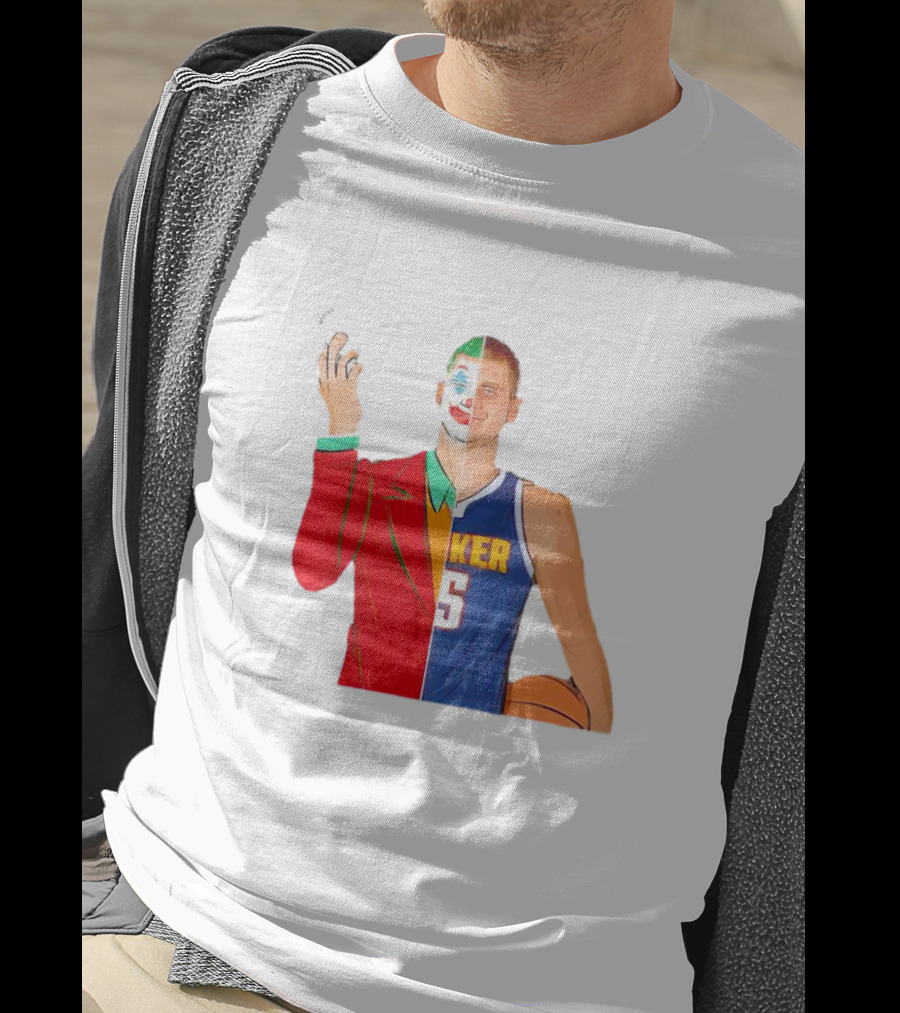 Nikola Jokic The Joker Dual Basketball Character T-Shirt