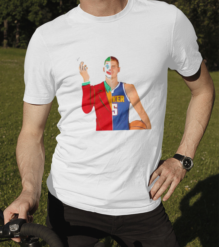 Nikola Jokic The Joker Dual Basketball Character T-Shirt