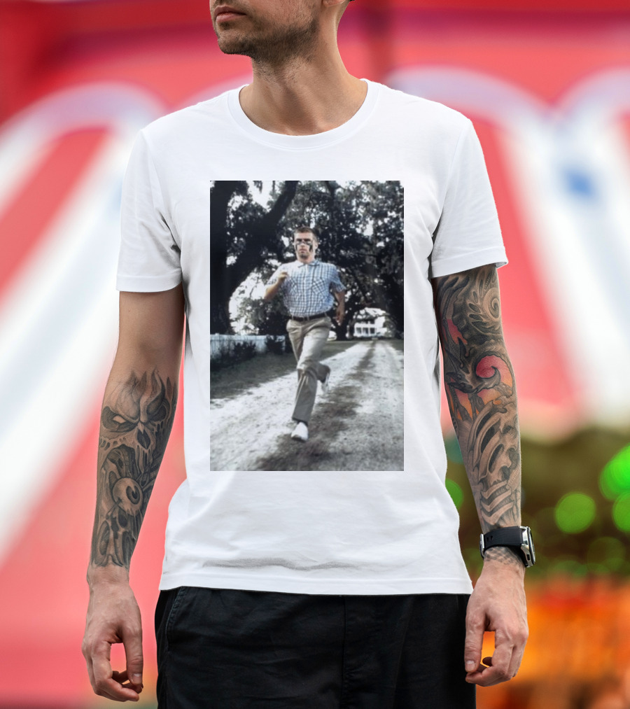 Run Hubbard Run Iconic Running Scene T-Shirt