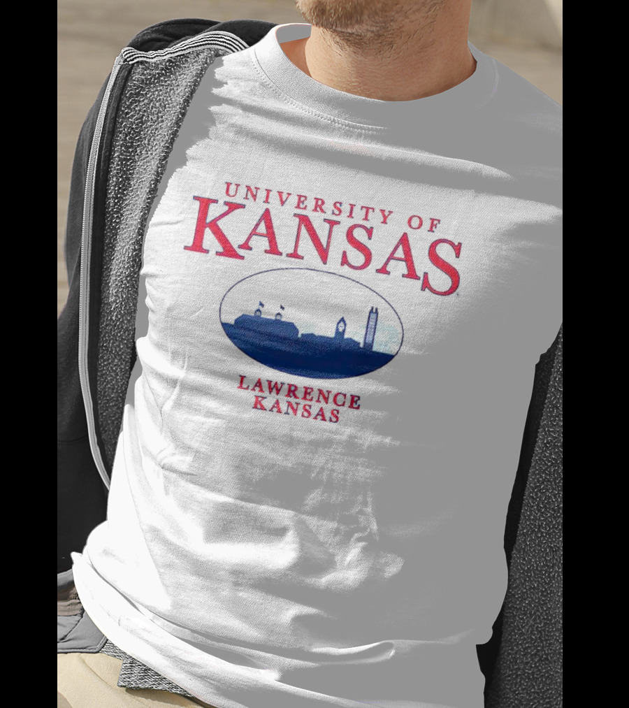University Of Kansas Lawrence Skyline Kansas T-Shirt