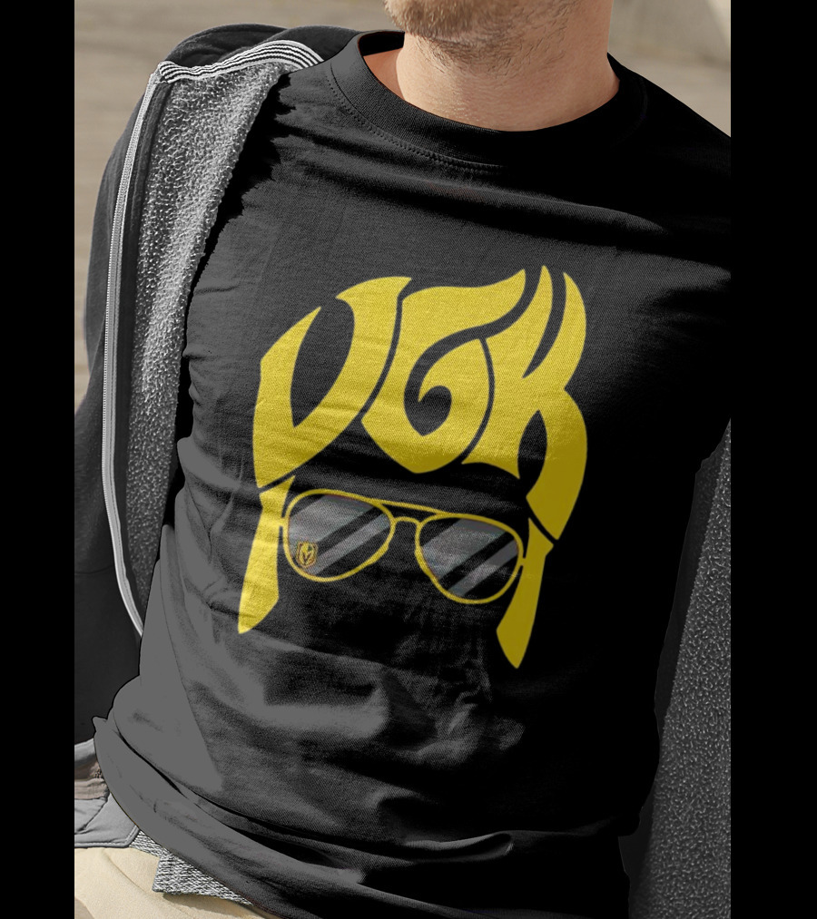 VGK Vegas Golden Knights Sunglasses Hair T-Shirt