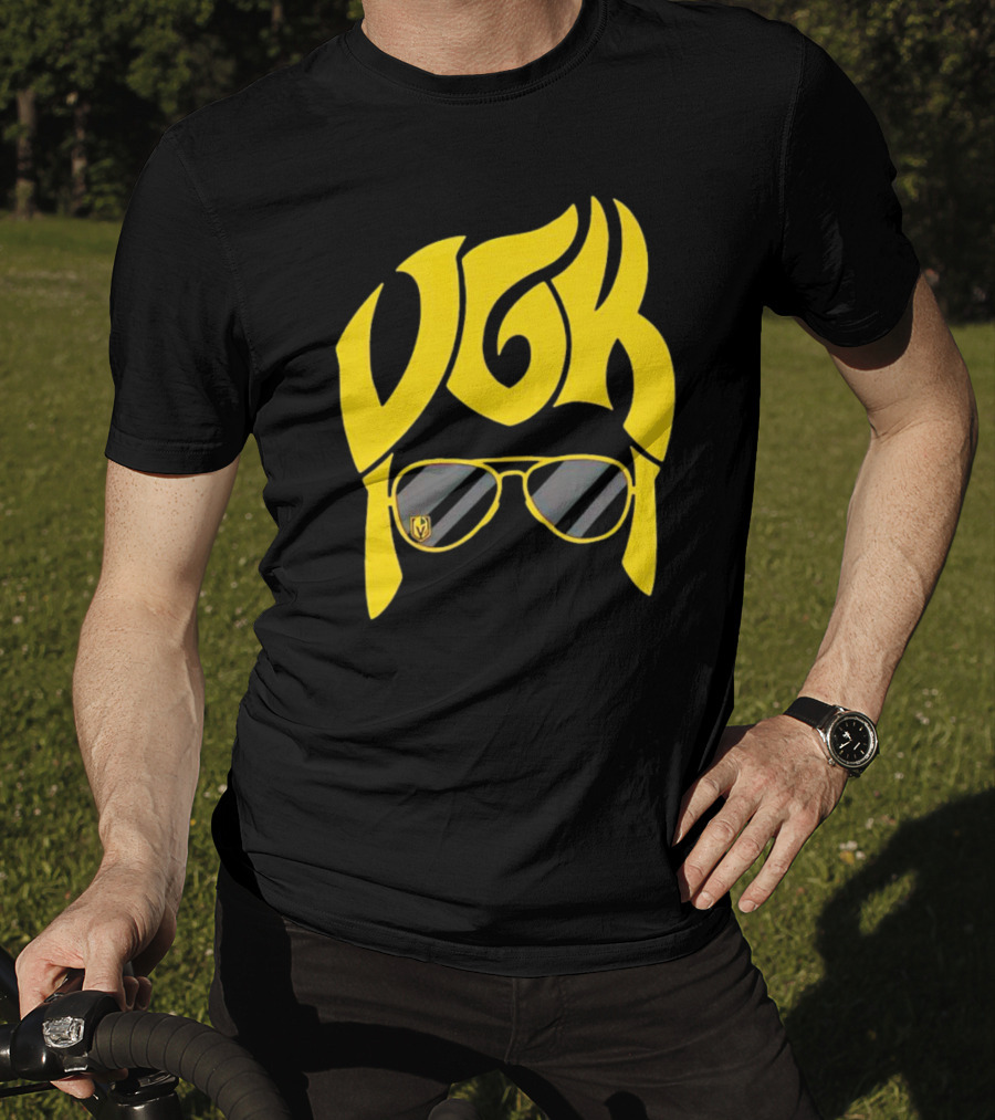 VGK Vegas Golden Knights Sunglasses Hair T-Shirt