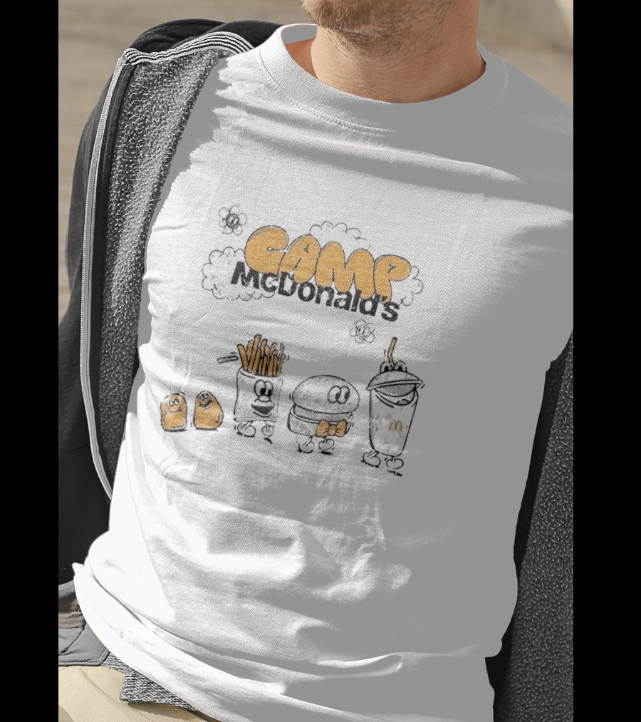 Camp McDonald’s Fry Bow Hamburger Character Trio T-Shirt