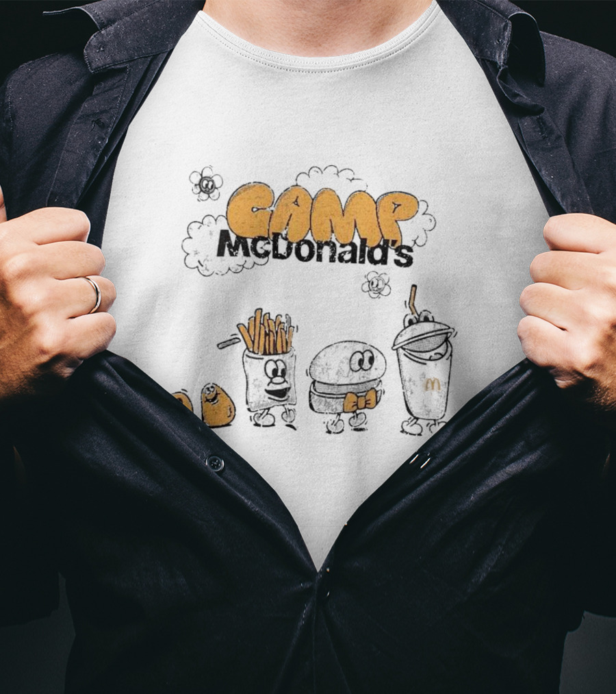 Camp McDonald’s Fry Bow Hamburger Character Trio T-Shirt