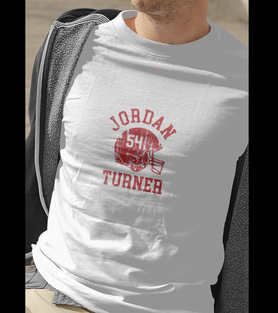 Jordan Turner 54 Wisconsin Badgers Football Helmet T-Shirt