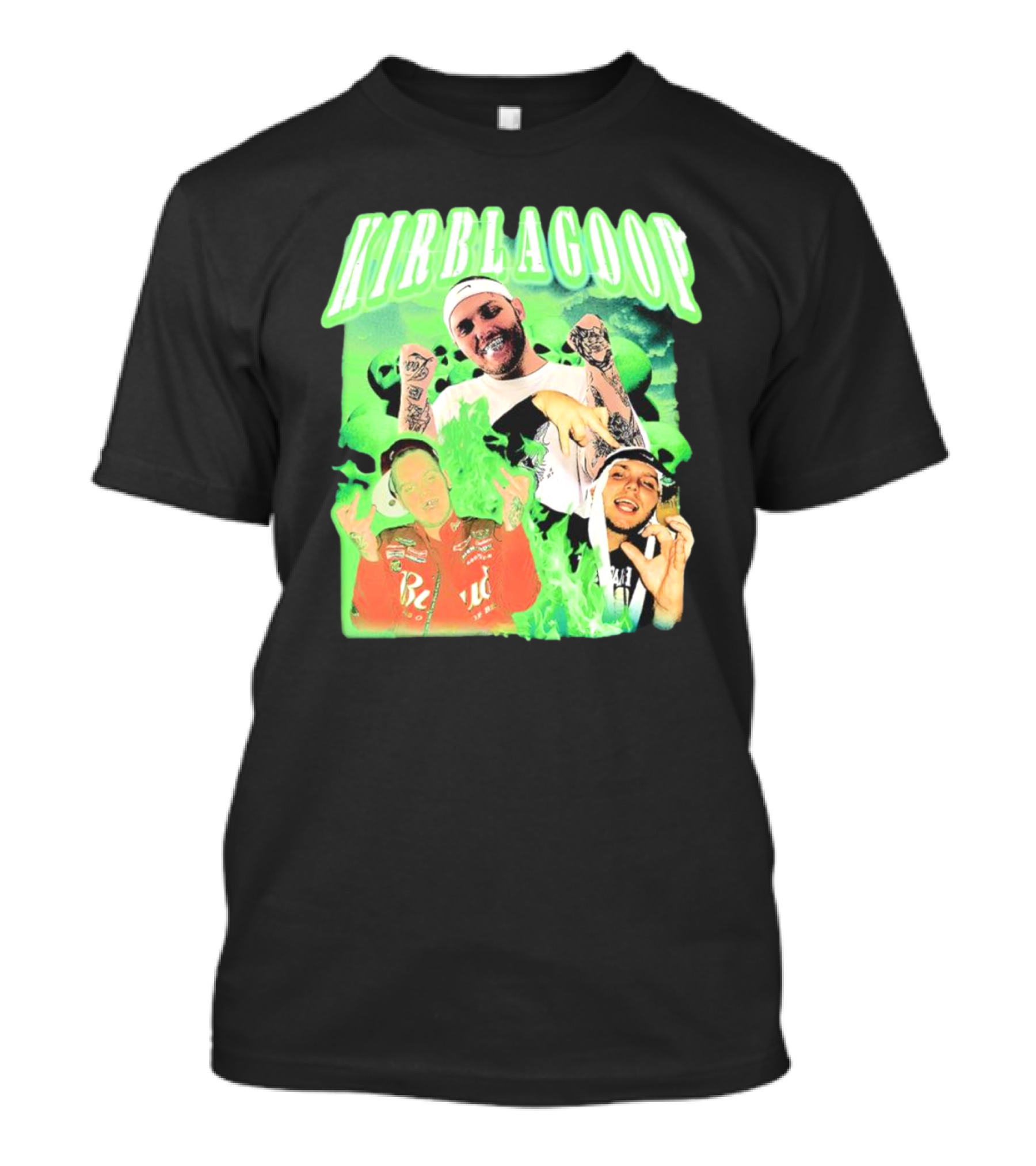 Kirblagoop Vintage Graphic With Tattoos And Racing Jacket T-Shirt