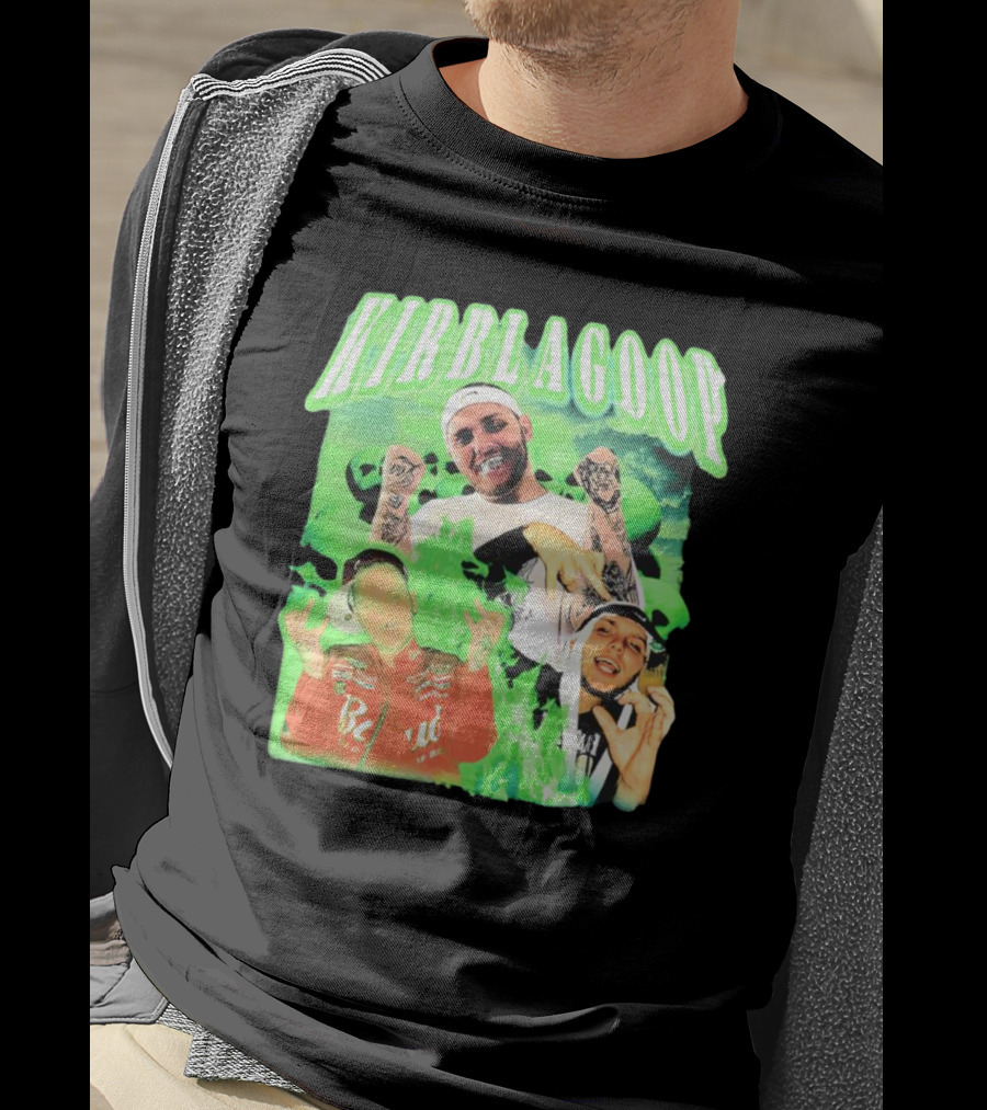 Kirblagoop Vintage Graphic With Tattoos And Racing Jacket T-Shirt