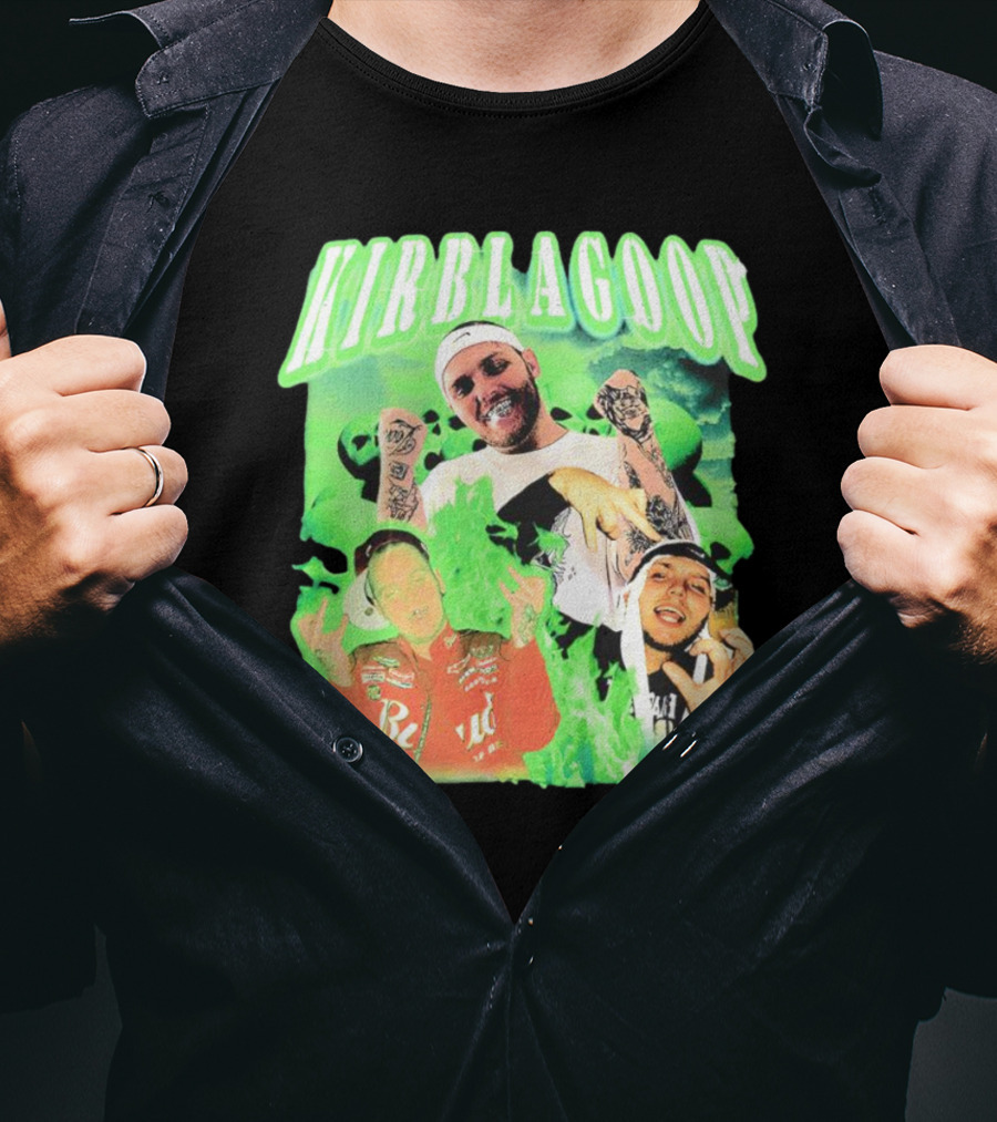 Kirblagoop Vintage Graphic With Tattoos And Racing Jacket T-Shirt