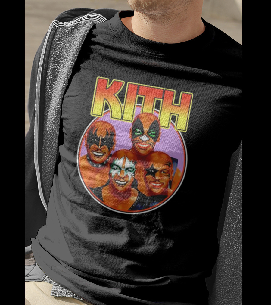 KITH Mike Tyson Kiss Band Makeup Group Image T-Shirt