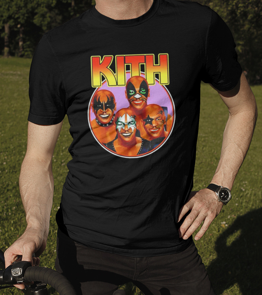 KITH Mike Tyson Kiss Band Makeup Group Image T-Shirt