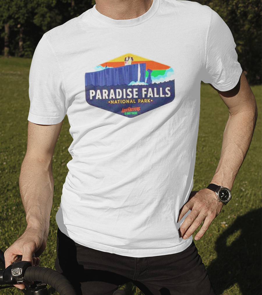 Paradise Falls National Park Adventure Is Out There T-Shirt