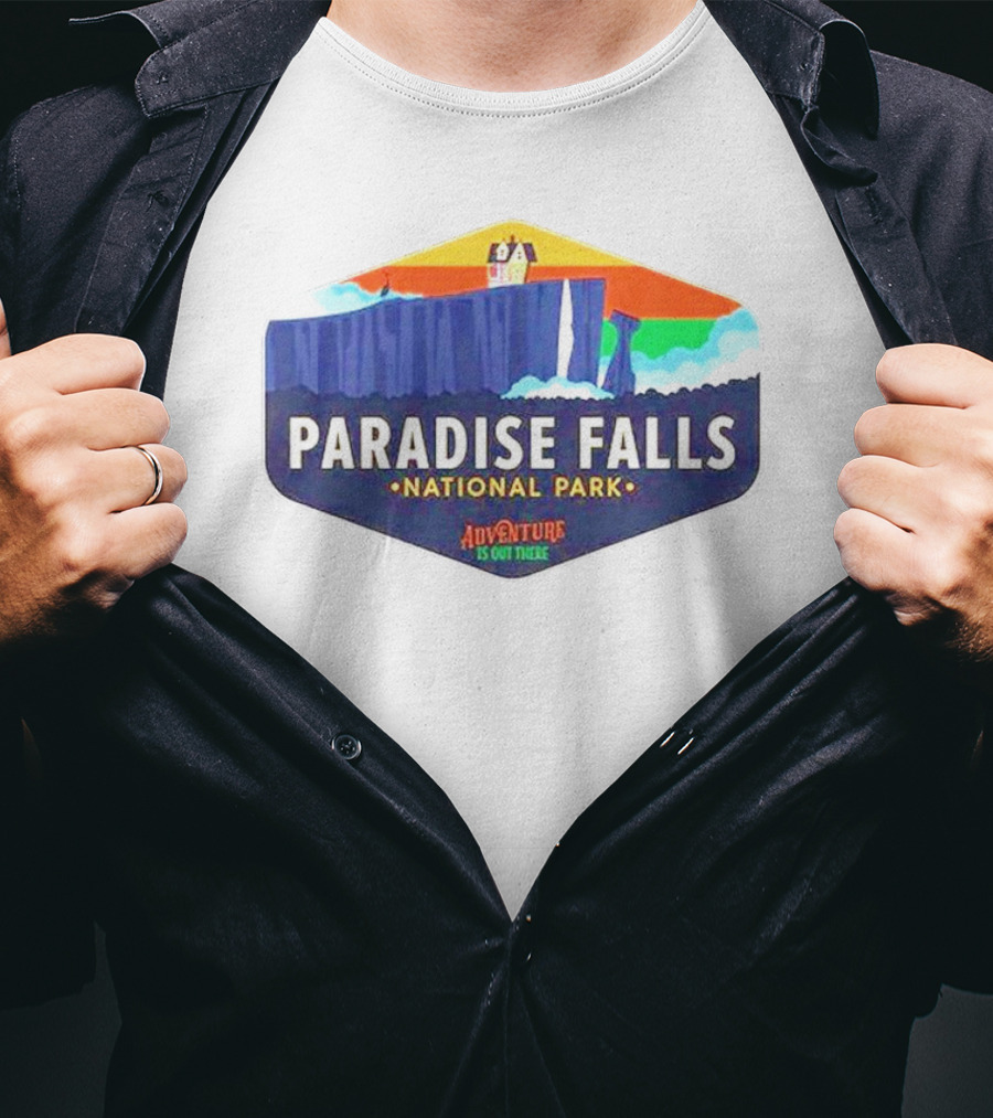 Paradise Falls National Park Adventure Is Out There T-Shirt