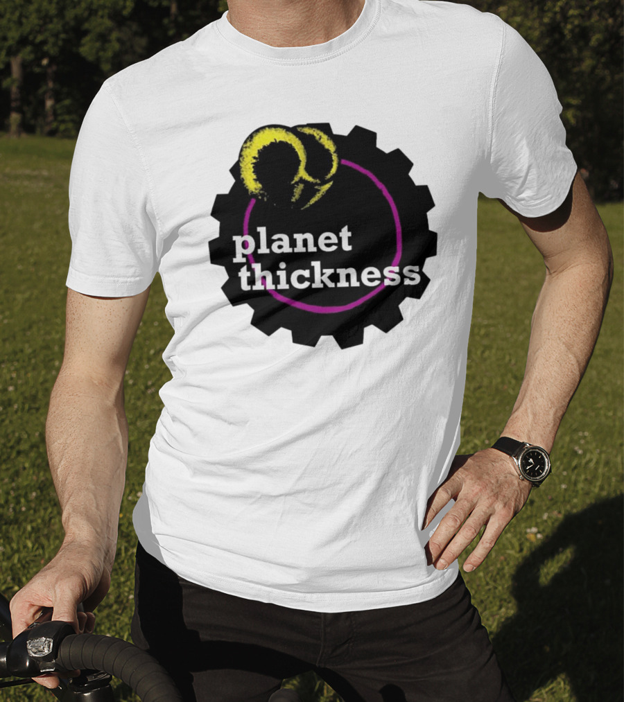 Planet Thickness Tennis Ball Circle Gear Emblem T-Shirt