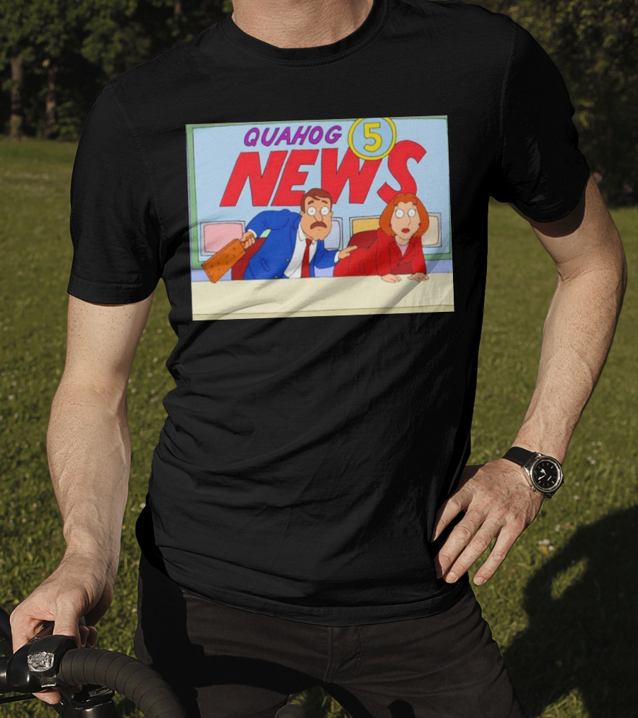 Quahog 5 News Family Guy Cartoon Scene T-Shirt