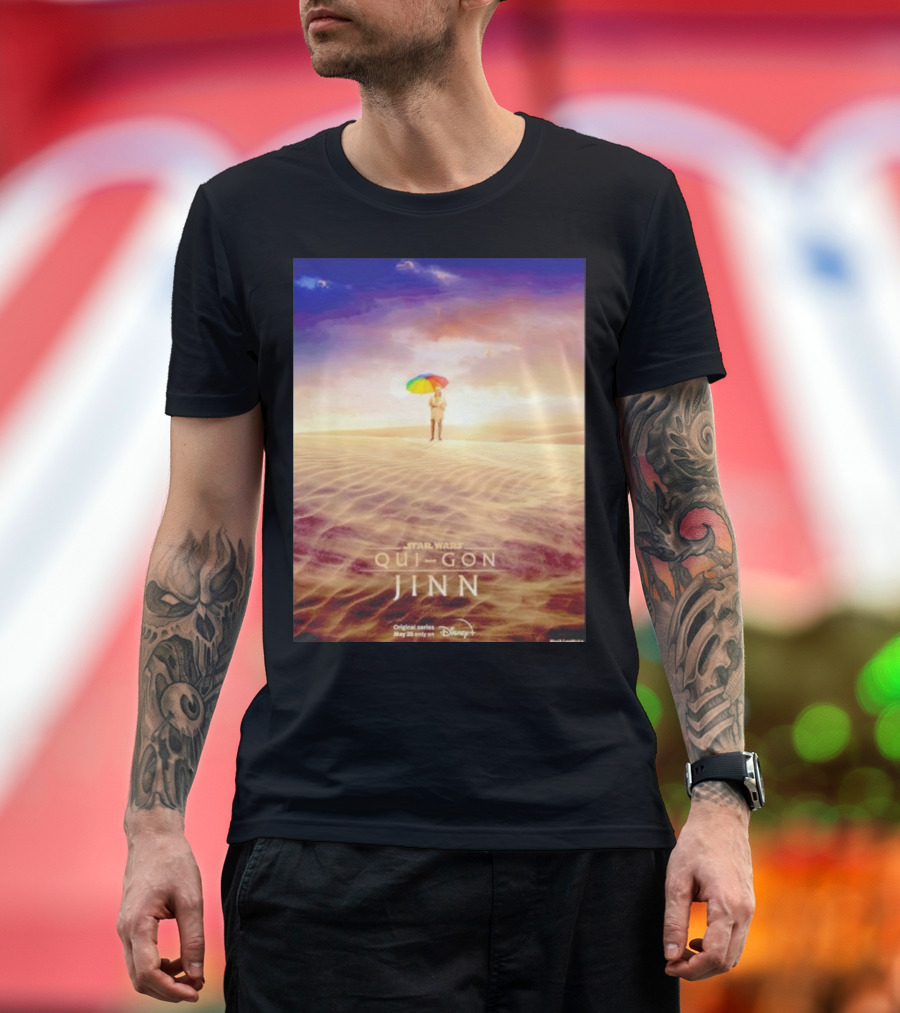 Star Wars Qui-Gon Jinn Desert Scene Disney Plus Series T-Shirt