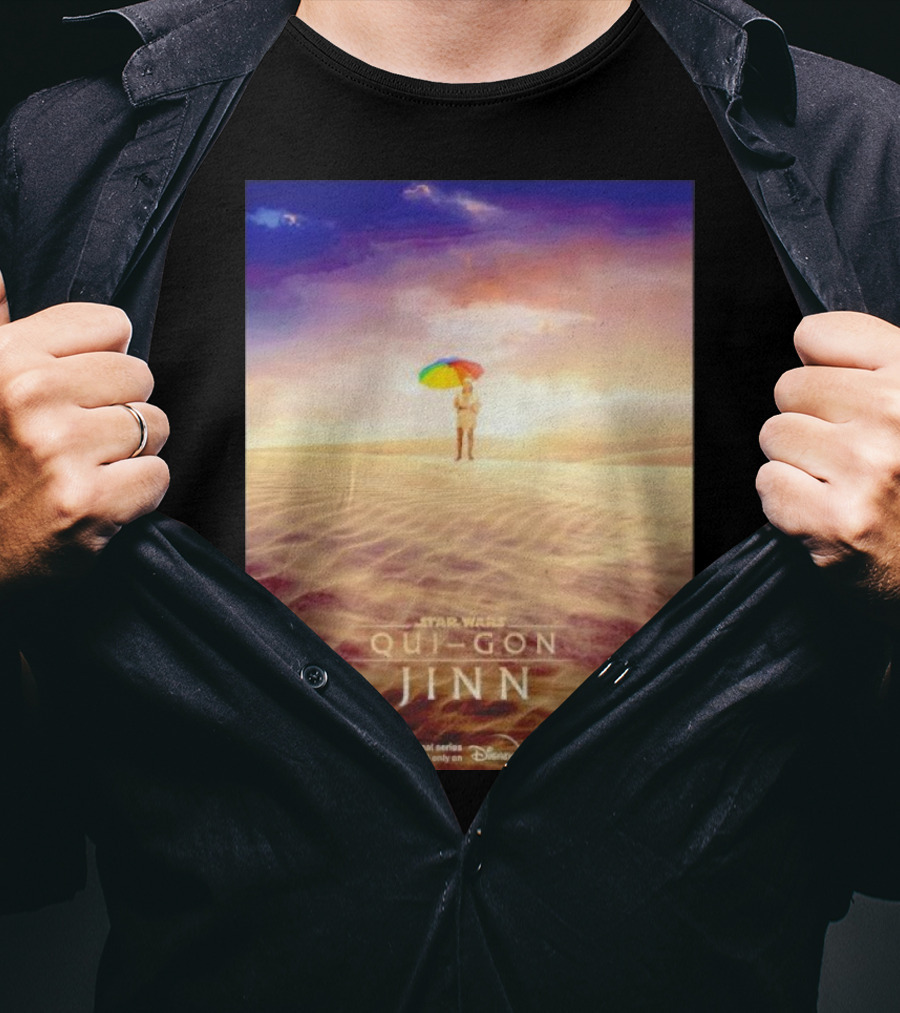 Star Wars Qui-Gon Jinn Desert Scene Disney Plus Series T-Shirt