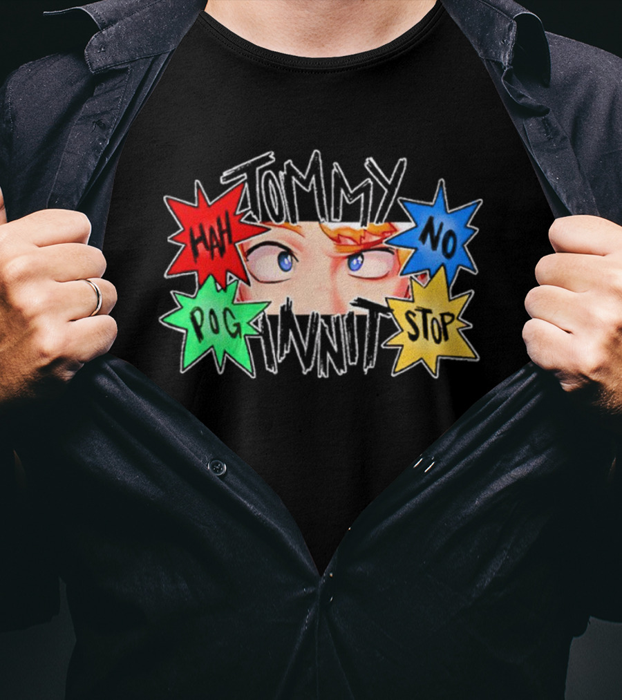 Tommyinnit Hah Pog No Stop Fanart T-Shirt