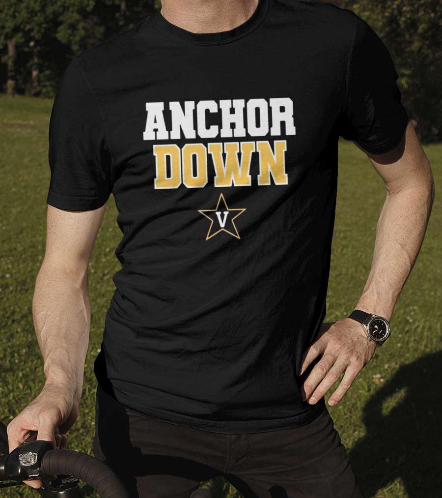 Vanderbilt Baseball Anchor Down Star V T-Shirt