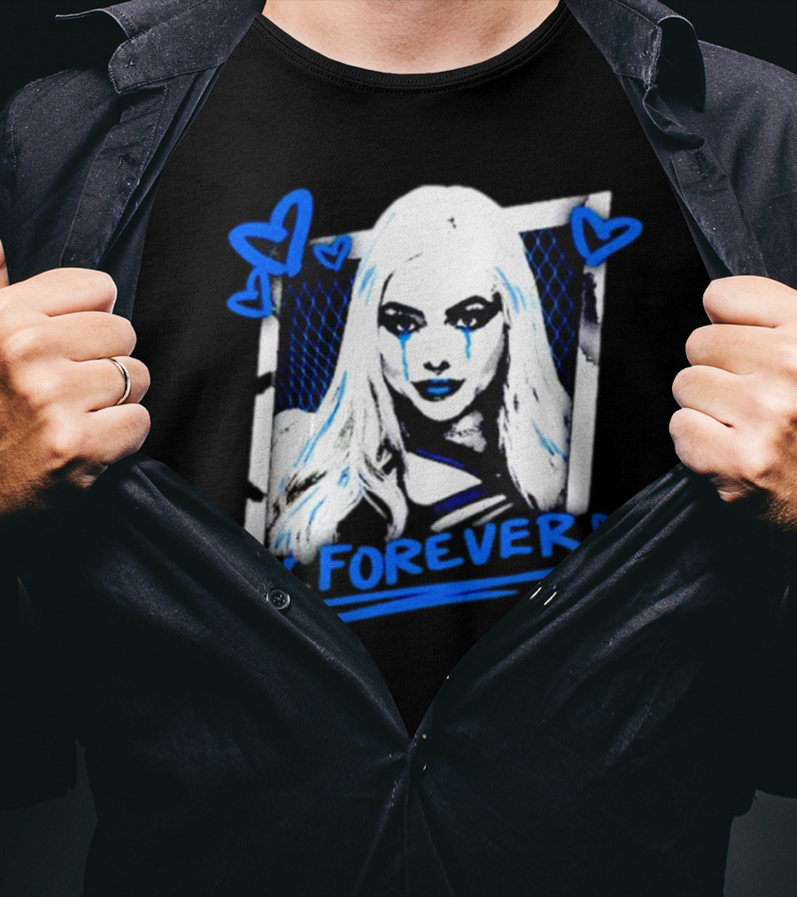 Liv Forever Crying Hearts Bayley Wearing A Liv Morgan T-Shirt