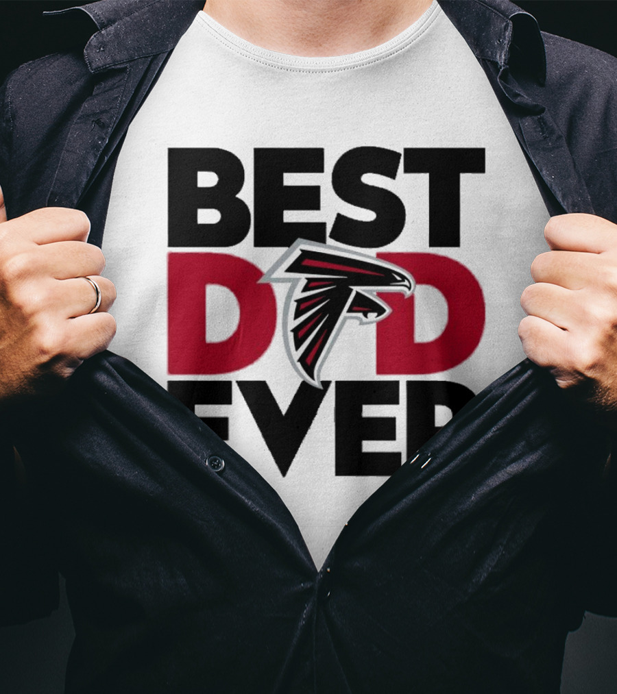 Best Dad Ever Atlanta Falcons Fan Gift Idea T-Shirt