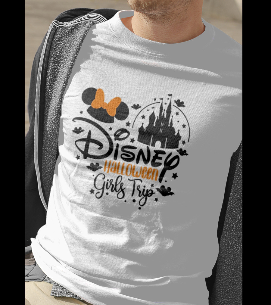 Disney Halloween Girls Trip Castle Minnie Ears T-Shirt