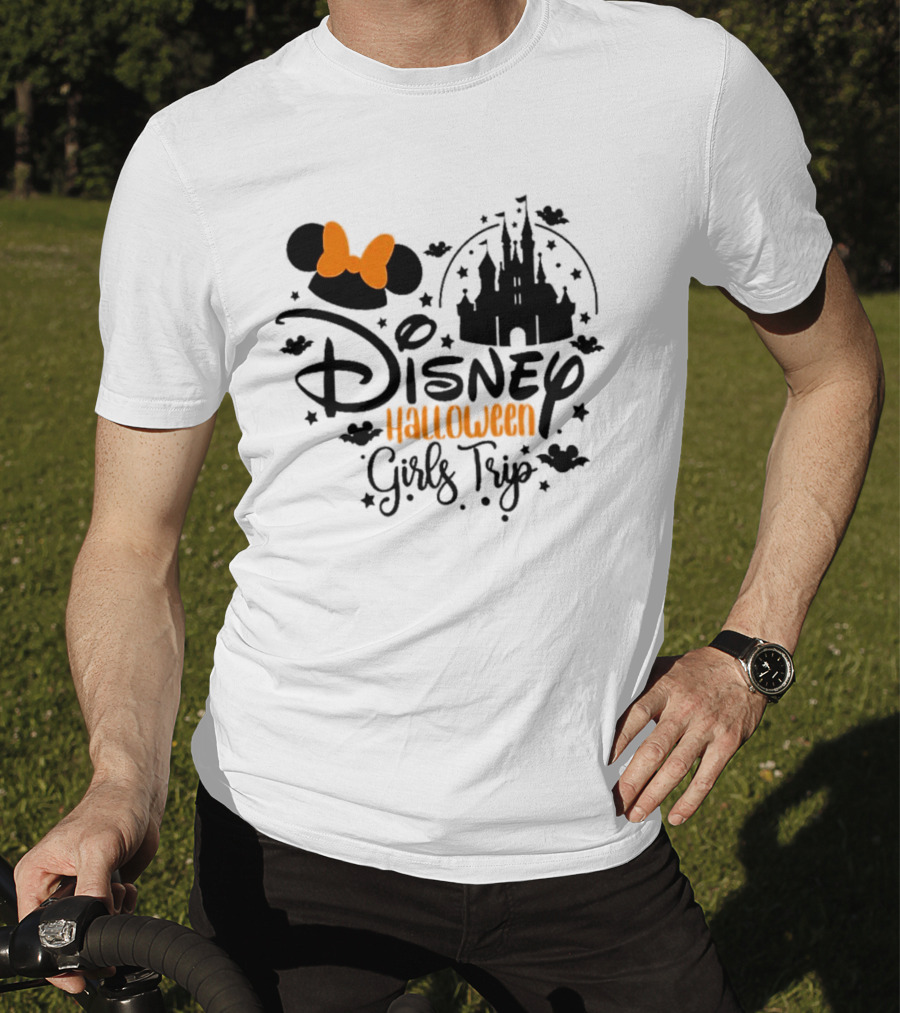 Disney Halloween Girls Trip Castle Minnie Ears T-Shirt